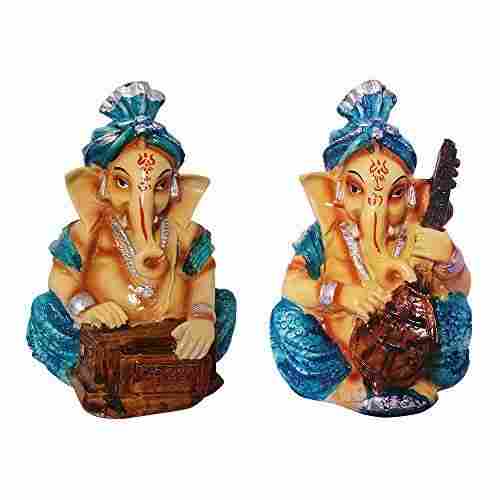 Handicraft Gold Ganesh Murti