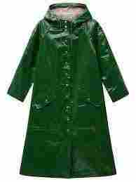 Green Color Pvc Raincoat