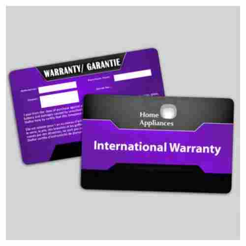 Product Warranty Cards
