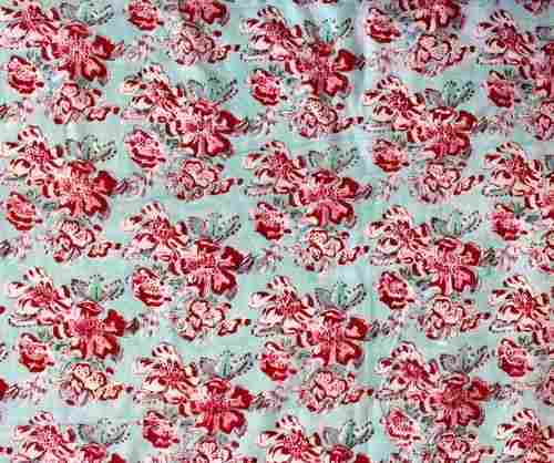 Handmade Floral Printed Cotton Fabric