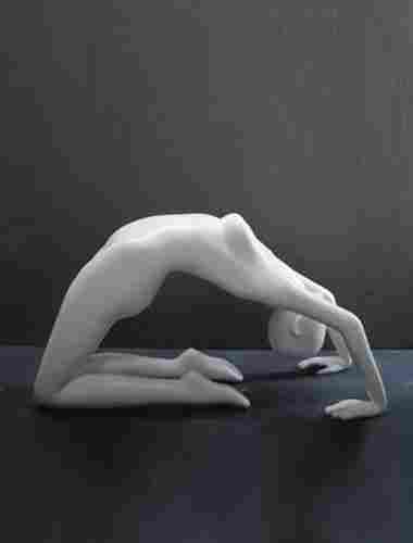 White Female Bridge Pose Yoga Mannequin