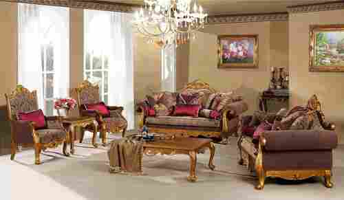 Beautifully Designed Wooden Dining Sofa Set