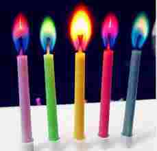 Colorfull Candles For Birthday