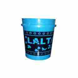 Printed Plastic Paint Bucket With Lid