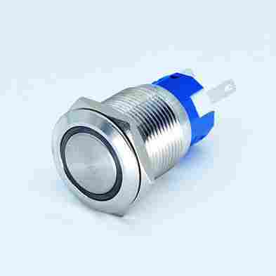 19mm Ring LED IP67 Waterproof Momentary And Latched Metal Push Button Switch