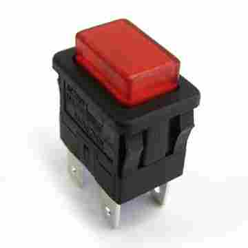 SC7097 Baokezhen Single Pole And Double Pole On-Off Momentary And Latching Square Push Button Switch