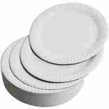 Round Paper White Plates
