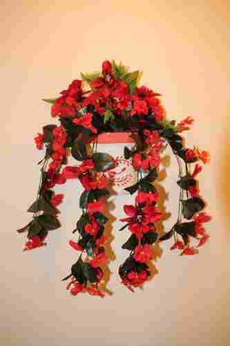 Artificial Flower Wall Hanging