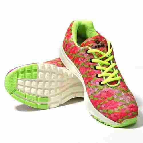 Sagma Women'S Pinka  Green Breathable Running, Walking, Training & Gym Shoes