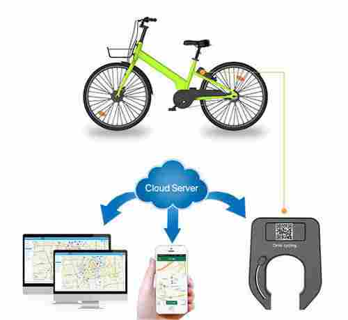 Bicycle Sharing Smart Lock Aluminium Alloy Remote Controlled Smart Bluetooth Bicycle Lock