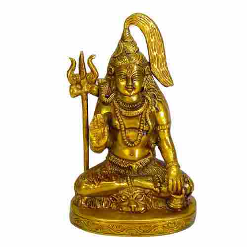KAVOO Dhyan Mudra Shiva Brass Idol