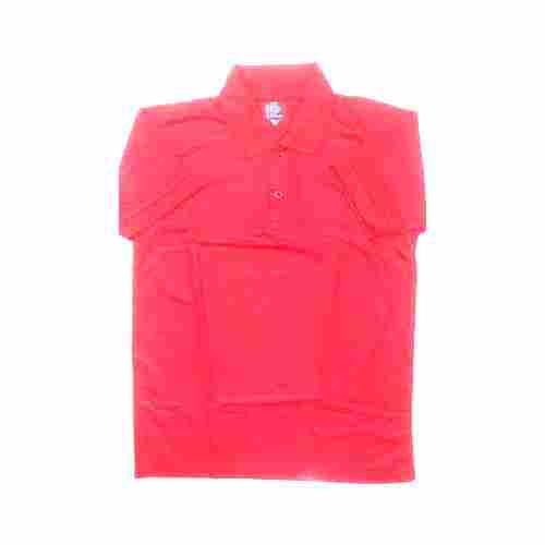 Sweat Absorbent Red Plain T-Shirt