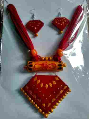 Handmade Terracotta Necklace Set