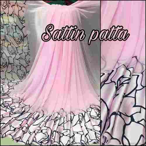 Satin Patta Sarees With Blouse