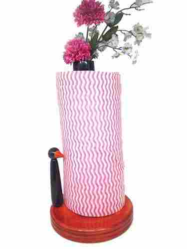 Tissue Roll Holder and Flower Vase-Red and Blue