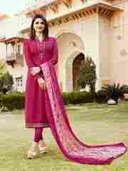 Rahi Fashion Prachi Desai Pink Color Royal Crape Embroidered Straight Suit
