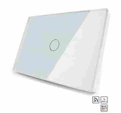 AU / US Standard Wall Switch 1 Gang Glass Panel Remote Control Touch Switch For Smart Lighting Control