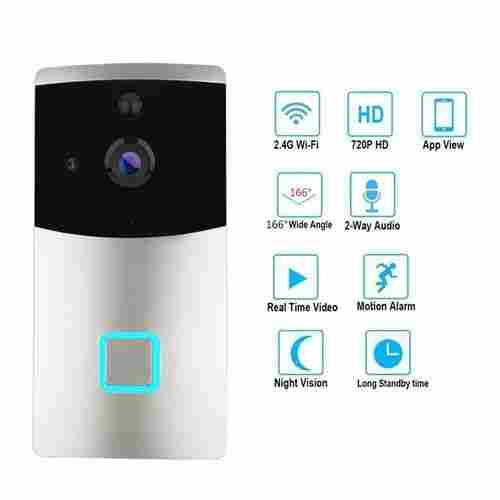 OPTA Video Doorbell 720P HD WiFi Camera Real-Time Video Two-Way Audio Wide-Angle Lens Night Vision PIR Motion Detection App Control for iOS 