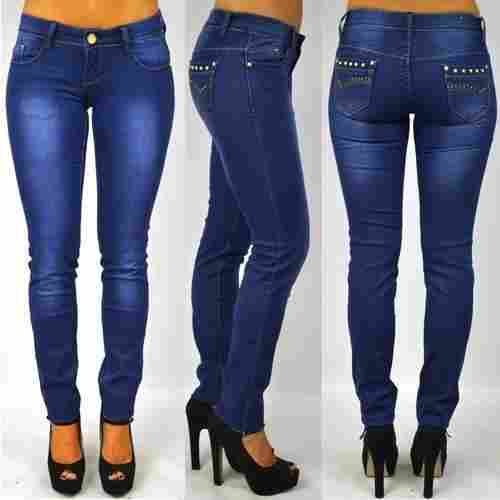 Ladies Blue Stretchable Jeans