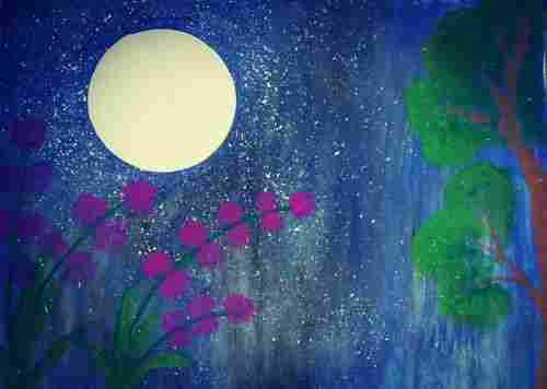 Attractive Moon Light Painting