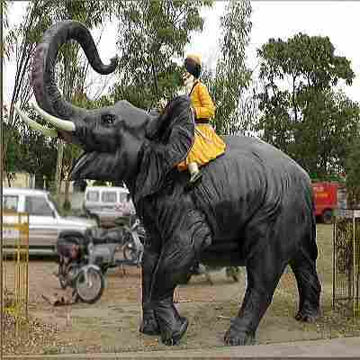 Beautiful Park Elephant Sculpture