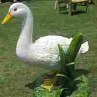 Beautiful White Duck Sculptures