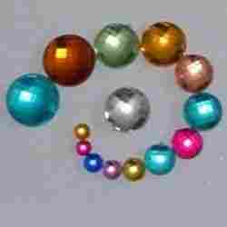 Multicolored Round Acrylic Beads