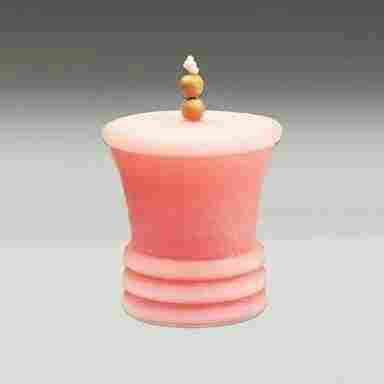 Designer Pink Color Candle