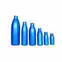 Round Blue Coconut Oil HDPE Bottle