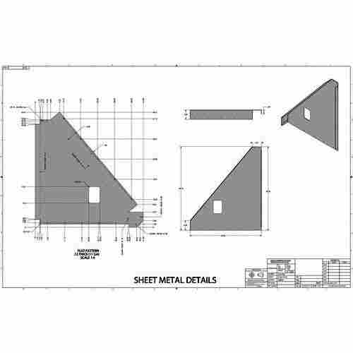 Sheet Metal Modeling Development Layout Drawing Service