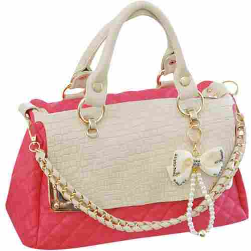 Stylish Pink Color Hand Bag