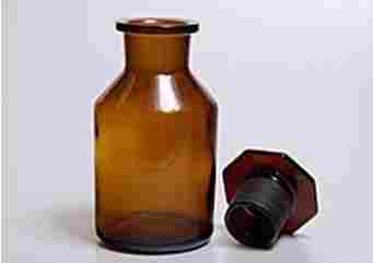 W.M. Glass Amber Colour Reagent Bottle