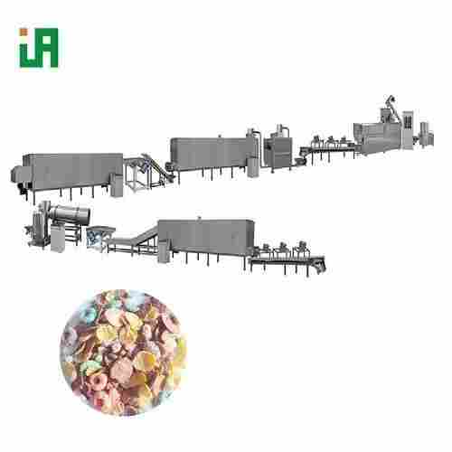 Puffed Breakfast Cereals Corn Flakes Processing Line Making Machine