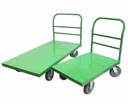 Green Flatbed Platform Trolleys