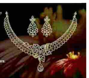 Beautiful Designer Diamond Necklace Set