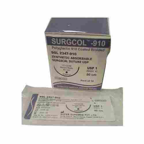 Surgcol 910 Synthetic Absorbable Surgical Suture Usp