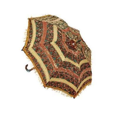 Custom Multi Rajasthani Embroidery Umbrella