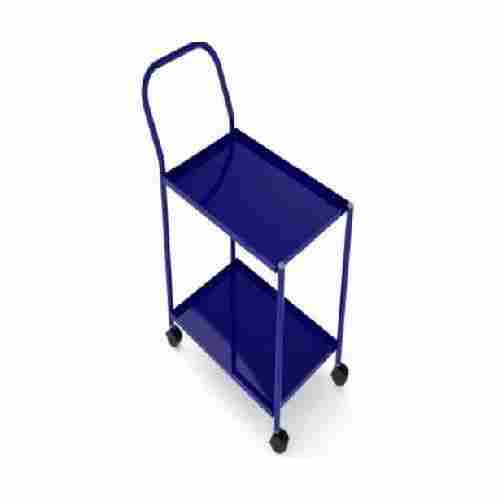 Blue Stainless Steel Utility Trolley
