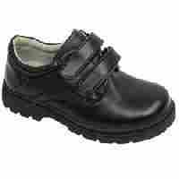 Black Kids Leather Shoes