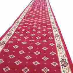 Red Printed Runner Carpet
