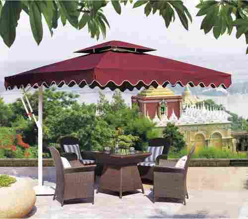 Brown Polyester Garden Umbrella