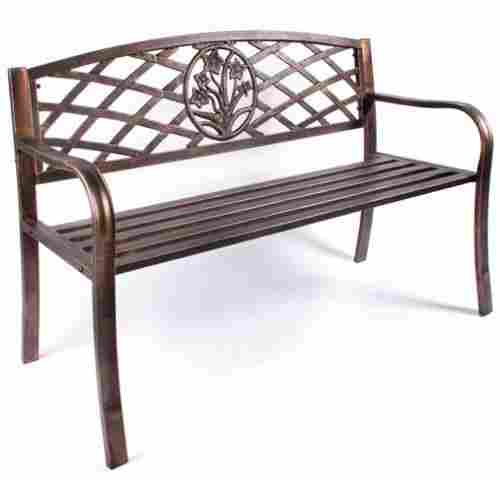 Reliable Brown Metal Bench