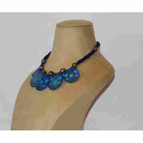 Blue Crystal Pendant Necklace