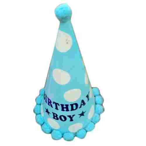 Blue Color Conical Birthday Cap