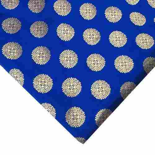 Blue Color Banarasi Jacquard Fabric