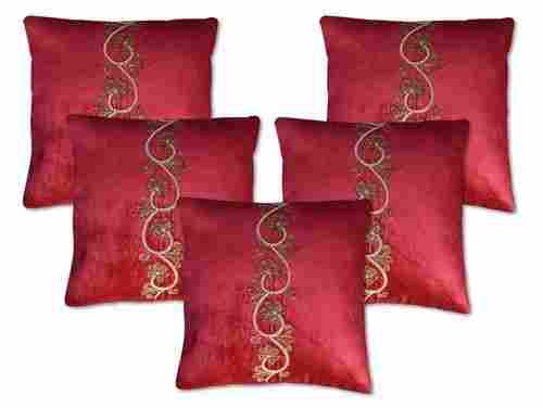 Embroidered Red Cushion Covers