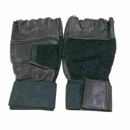 Leather Half Finger Gloves