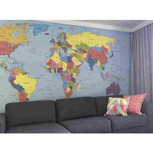 Customized World Map Wallpaper