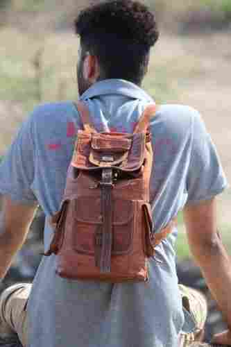 Excellent Finish Leather Traveler Backpack