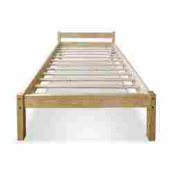 Solid Wood Twin Size Bed (Natural Pine)